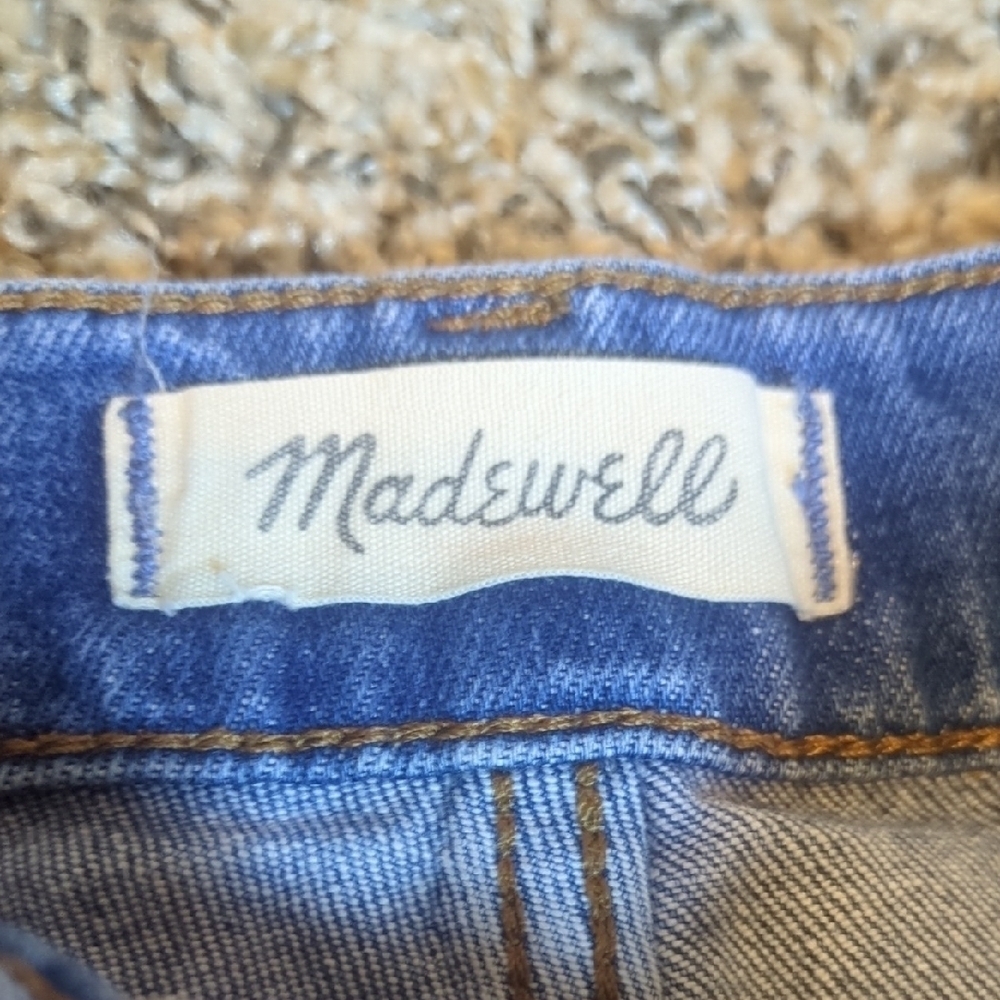 Madewell women's medium blue high rise the perfect vintage distressed jeans - Picture 6 of 11